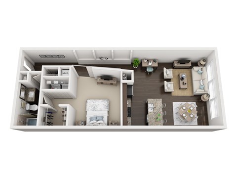 S-5 Deluxe Studio at Civic at Frisco Square Apartments, Texas